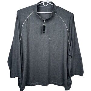 Van Heusen Mens 6X Shirt Pullover Sweater Long Sleeve 1/4 Zip Big & Tall New